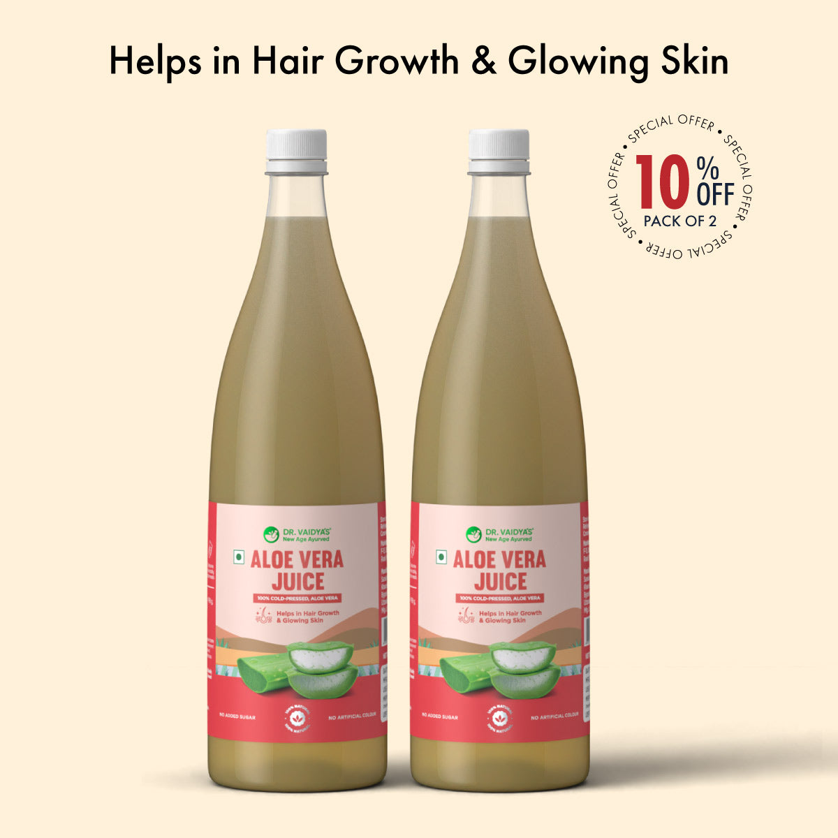 Aloe Vera Juice: For healthy hair & skin, improved immunity and digestion